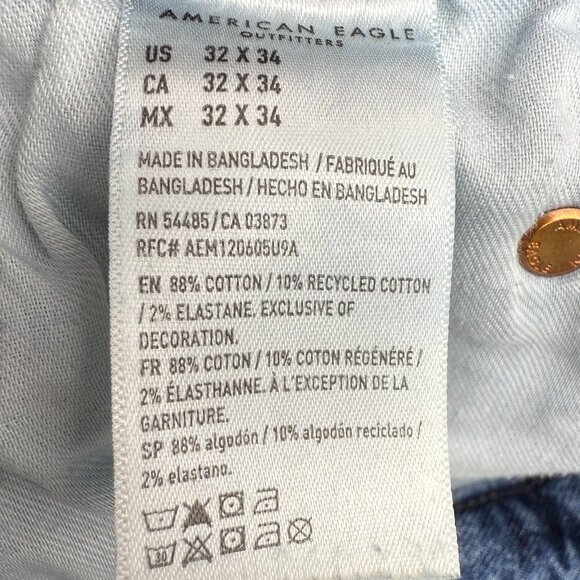 Men's AMERICAN EAGLE Flex Relaxed Straight‎ Jeans | Size 32W X 34L - Picture 8 of 10